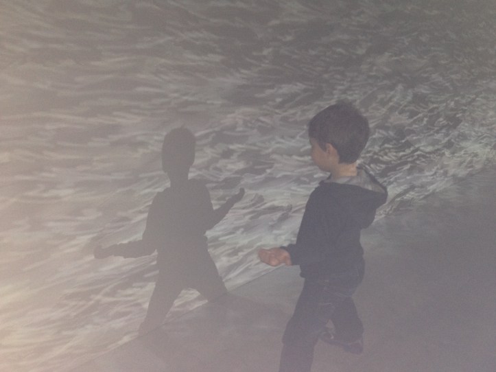 Spider Boy's shadow came out to play