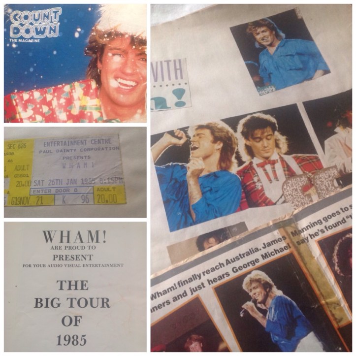 Some exclusive pictures from my official Wham! Scrapbook. Maybe it's time to let go now? I am forty-f'ing-five, after all.