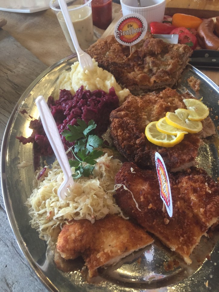 schnitzel from The Brathaus in Canberra.